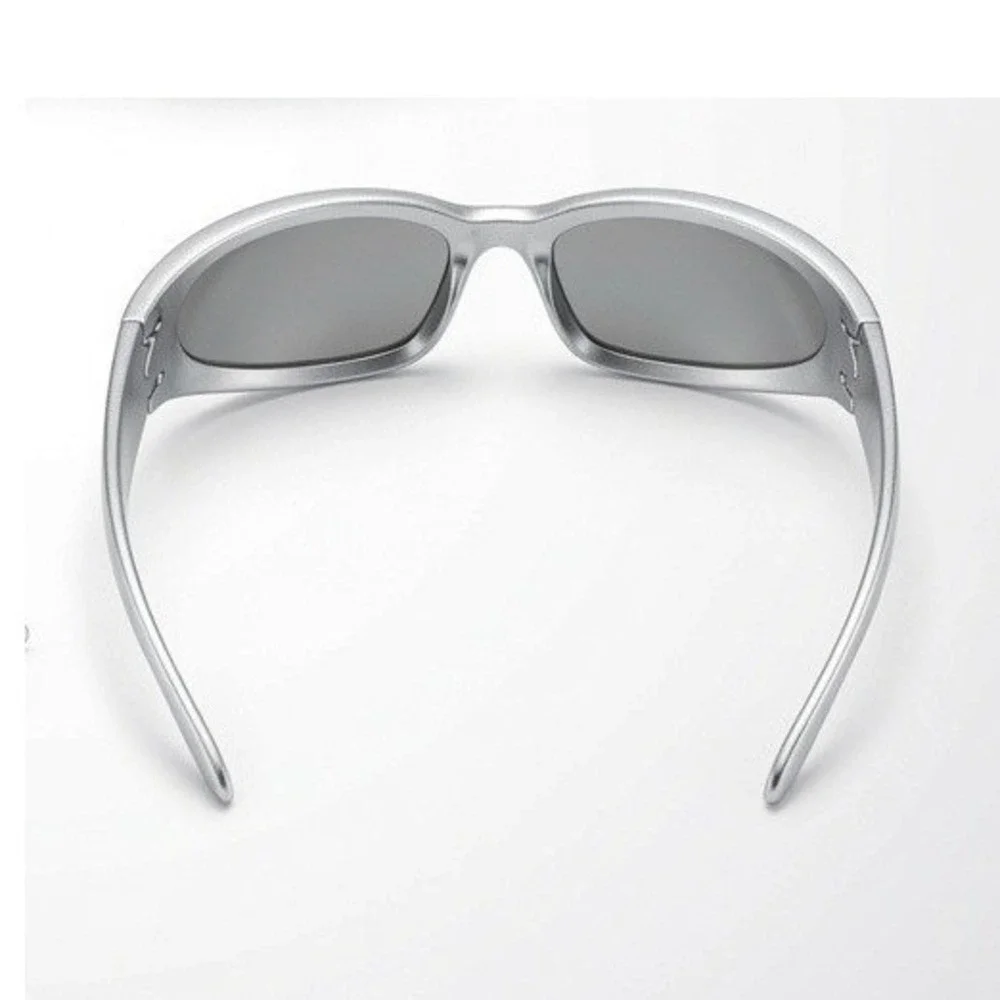 Silver Sunglasses Mirrored Shield Eyewear Women Safety Shield Uv400 Luxury Sport